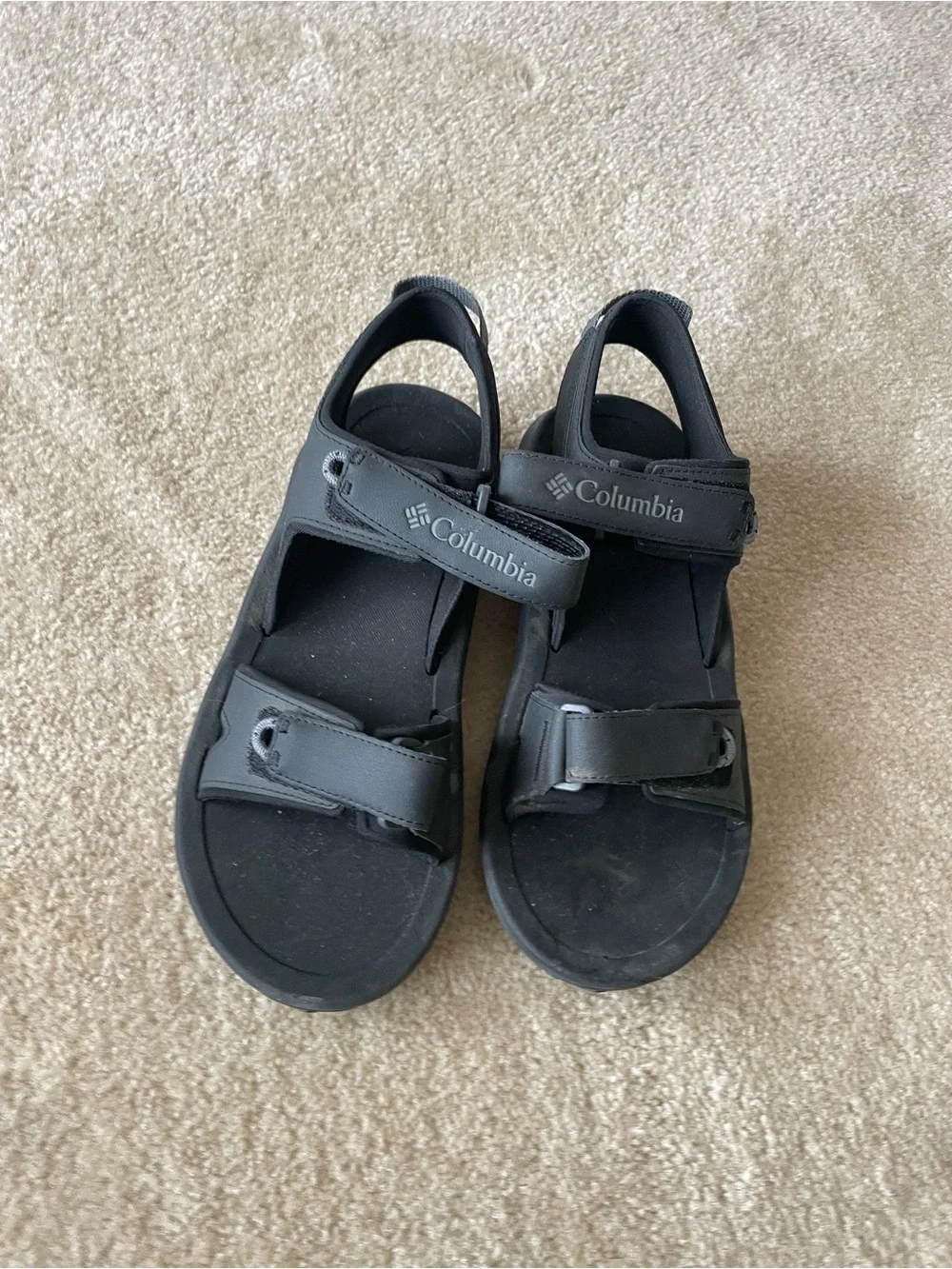 Columbia Men's Black Outdoor Adjustable Sport Sandals. Men size 10‎